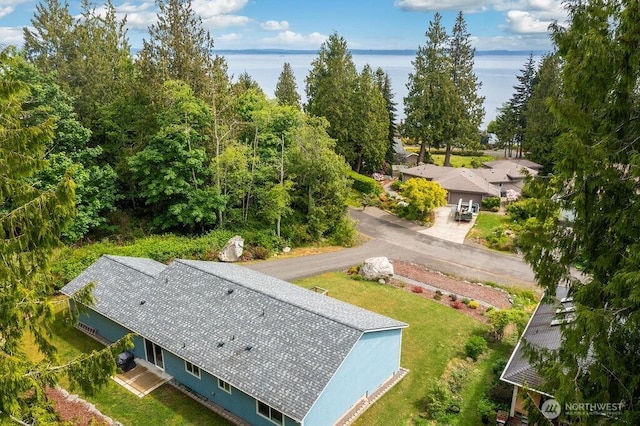 155 Baldwin Ln, Port Ludlow, WA 98365 - view from above of property featuring a nearby body of water