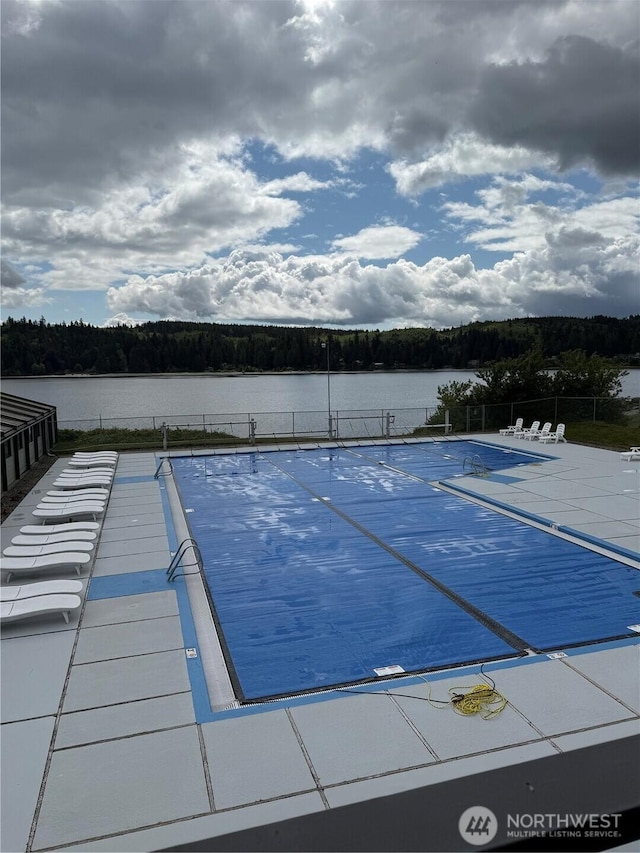 155 Baldwin Ln, Port Ludlow, WA 98365 - community pool with a wooded view and a water view