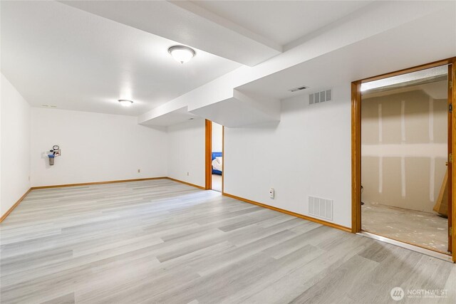 2995 Haynie Rd, Custer, WA 98240 - finished below grade area with light wood-type flooring and baseboards