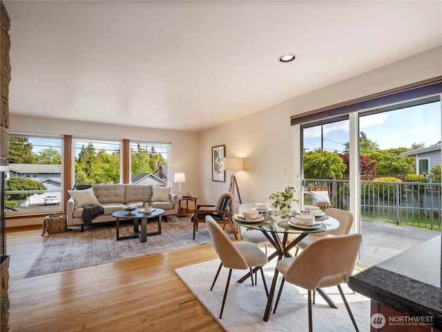 16631 Sylvester Rd SW, Burien, WA 98166 - dining area featuring light wood finished floors and recessed lighting