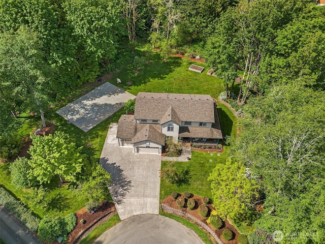 view from above of property