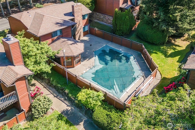 view from above of property