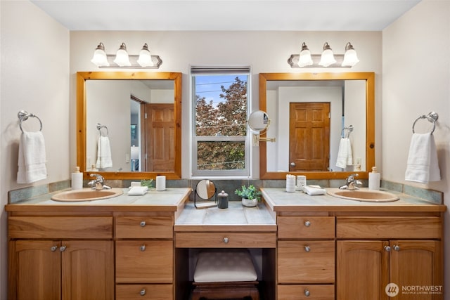 bathroom with vanity
