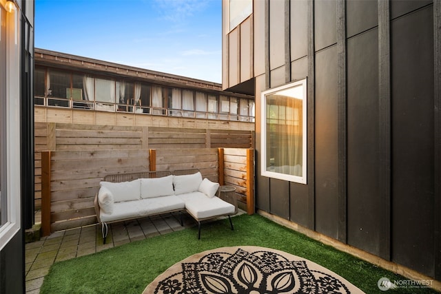 9429 18th Ave SW Unit A, Seattle, WA 98106 - view of patio / terrace with fence and an outdoor living space