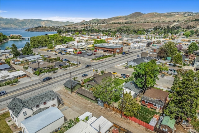 314 E Okanogan Ave, Chelan, WA 98816 - drone / aerial view of a water and mountain view