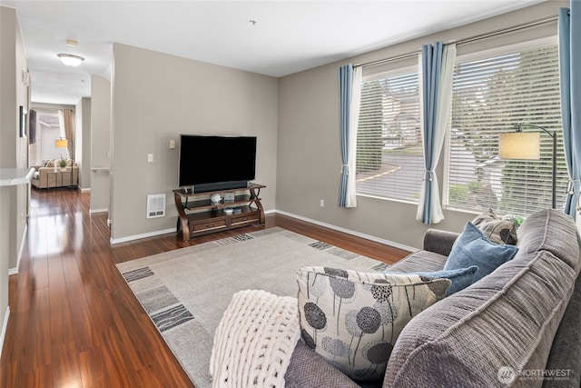 14519 1st Ln NE Unit 104, Duvall, WA 98019 - living area with baseboards and wood finished floors