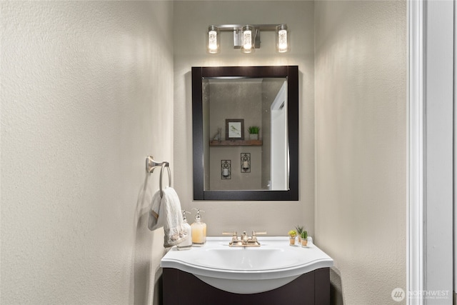 14519 1st Ln NE Unit 104, Duvall, WA 98019 - bathroom with a textured wall and vanity