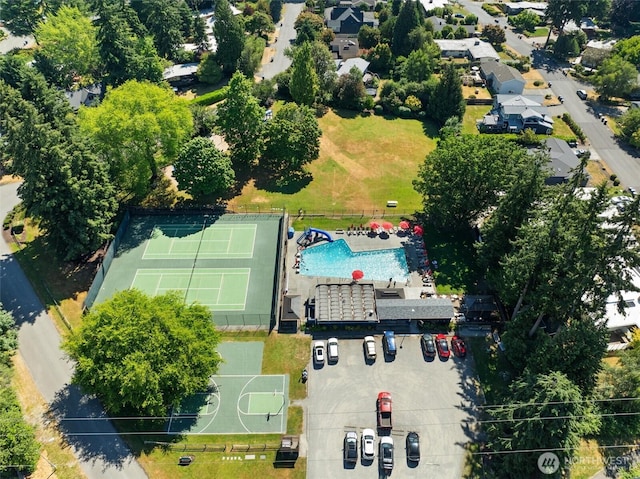 birds eye view of property