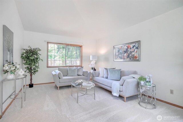 1742 N 122nd St, Seattle, WA 98133 - carpeted living area featuring baseboards