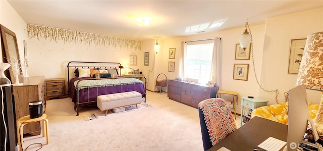 bedroom with carpet floors