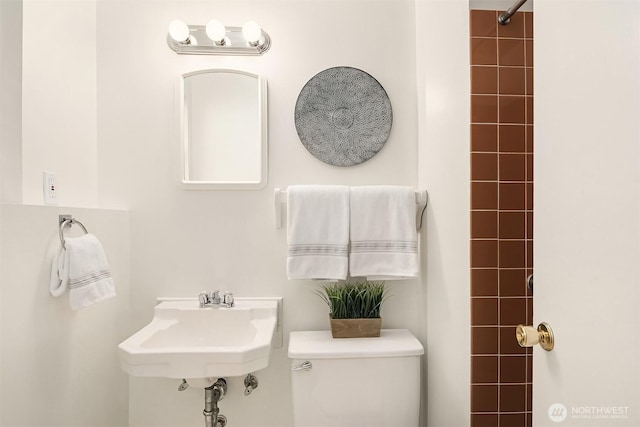 12802 NE 26th Pl, Bellevue, WA 98005 - bathroom with toilet and a shower
