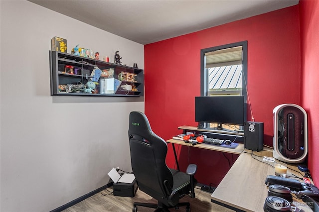 622 S Fair Ave, Yakima, WA 98901 - office space with baseboards and wood finished floors