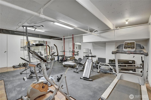 view of workout area