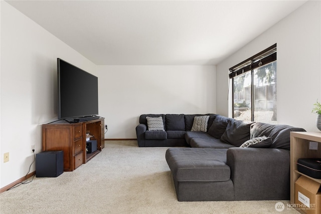 325 NE Kettle St Unit 102, Oak Harbor, WA 98277 - carpeted living area with baseboards