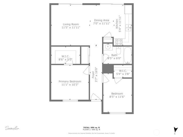 325 NE Kettle St Unit 102, Oak Harbor, WA 98277 - floor plan