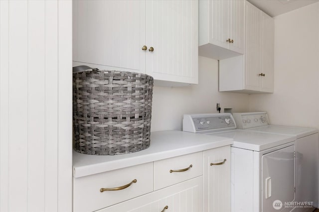 4966 Bradley Ln, Freeland, WA 98249 - laundry area with cabinet space and washer and dryer