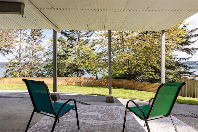 4966 Bradley Ln, Freeland, WA 98249 - view of patio featuring a fenced backyard