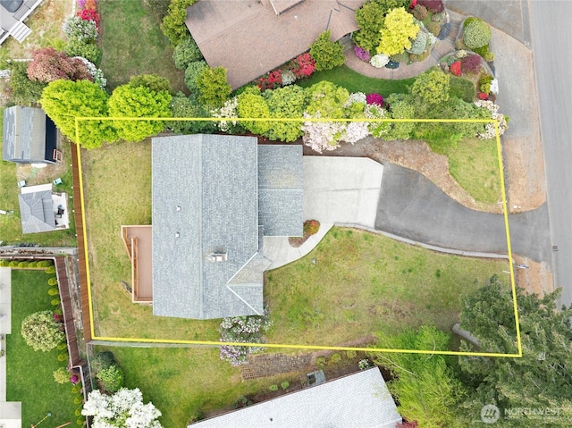 birds eye view of property