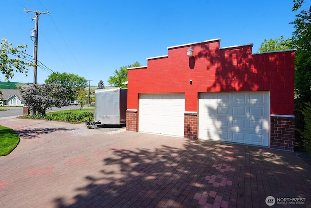 201 S Cherry St, Dayton, WA 99328 - view of home's exterior with concrete block siding