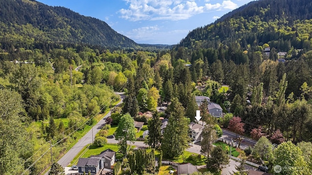 545 SE Lewis St, Issaquah, WA 98027 - bird's eye view featuring a view of trees and a mountain view