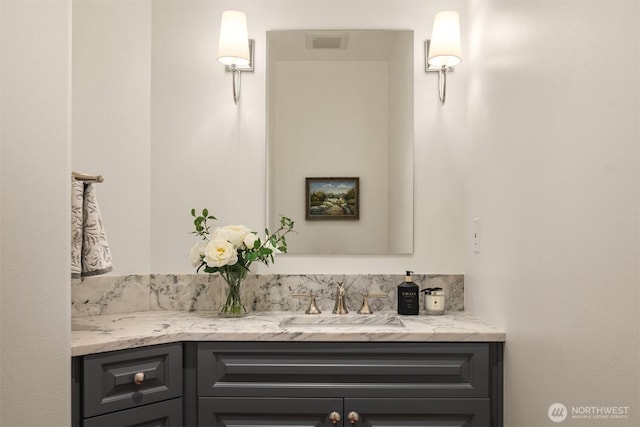 bathroom featuring vanity