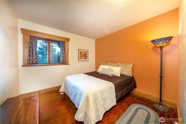 bedroom with baseboards