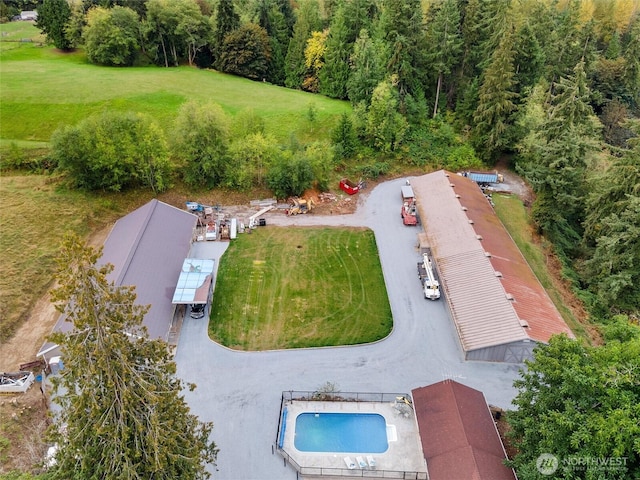 21608 186th Ave E, Orting, WA 98360 - aerial view of property and surrounding area with a pool