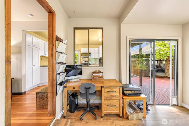 832 Elm Ave, Blaine, WA 98230 - office featuring light wood-type flooring and baseboards