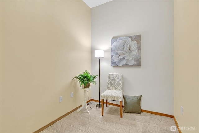 210 W Pioneer Unit 316, Puyallup, WA 98371 - living area with baseboards and carpet floors