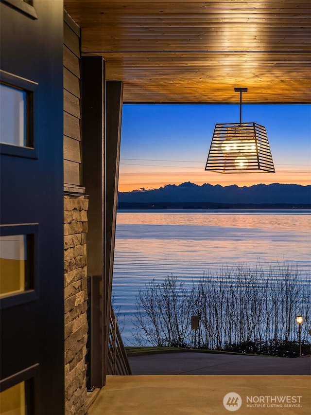 property view of water