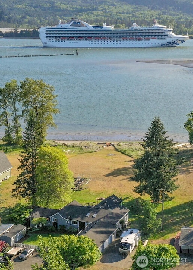 47 W Sunny Sands Rd, Cathlamet, WA 98612 - bird's eye view with a water view