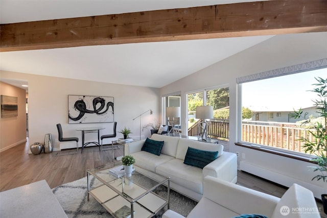 18215 3rd Pl SW, Normandy Park, WA 98166 - living room with wood finished floors and baseboards
