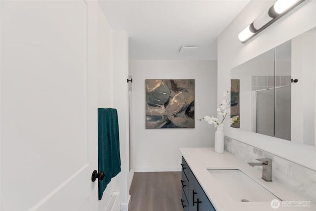 18215 3rd Pl SW, Normandy Park, WA 98166 - bathroom with wood finished floors and vanity