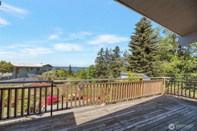18215 3rd Pl SW, Normandy Park, WA 98166 - deck featuring a water view