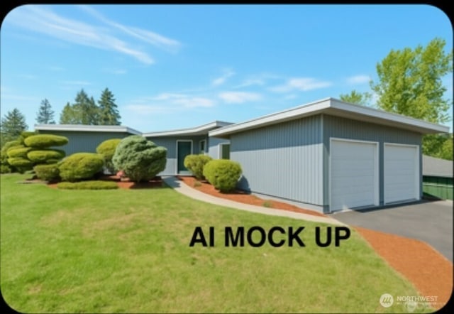 18215 3rd Pl SW, Normandy Park, WA 98166 - mid-century inspired home with a front lawn