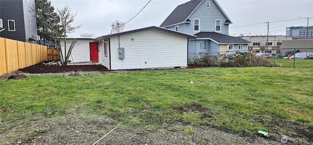 1442 E 31st St, Tacoma, WA 98404 - back of house featuring a lawn and a fenced backyard