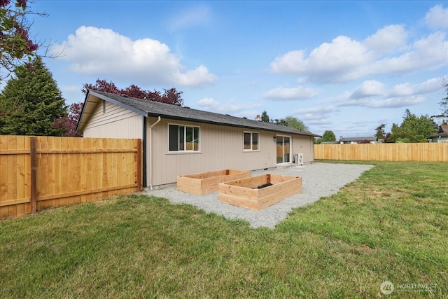 back of property with a patio area