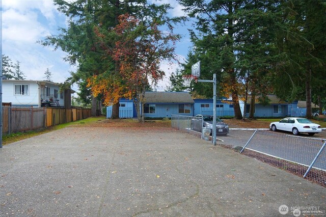 view of front of property with fence