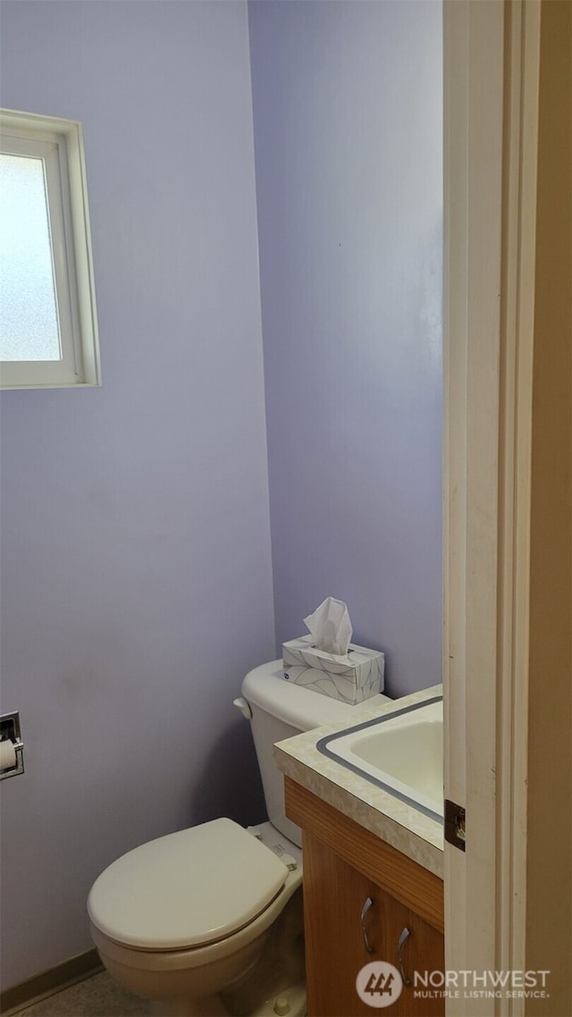 3129 Hudson St, Longview, WA 98632 - half bathroom with toilet and vanity
