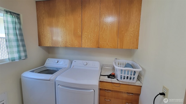 3129 Hudson St, Longview, WA 98632 - laundry area with separate washer and dryer and cabinet space