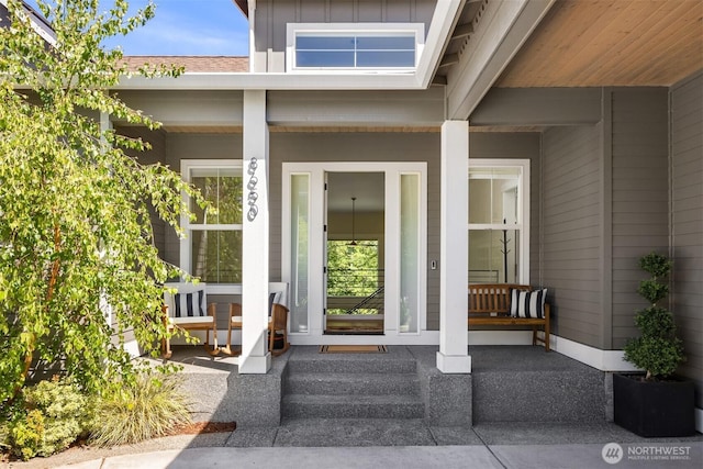 8650 NE Reserve Way, Bainbridge Island, WA 98110 - property entrance with covered porch