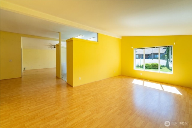 empty room featuring light wood-style floors
