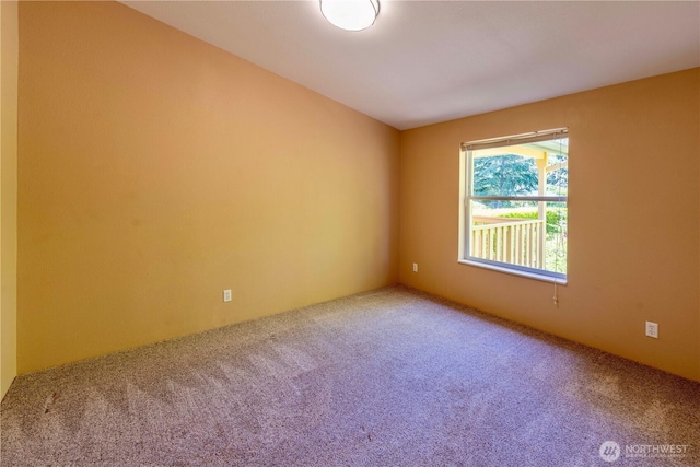view of carpeted empty room