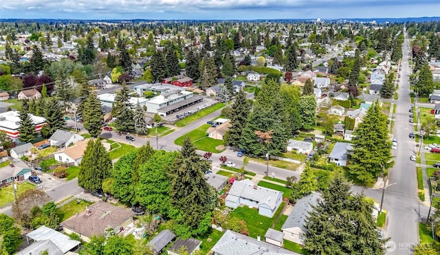 aerial view featuring a residential view