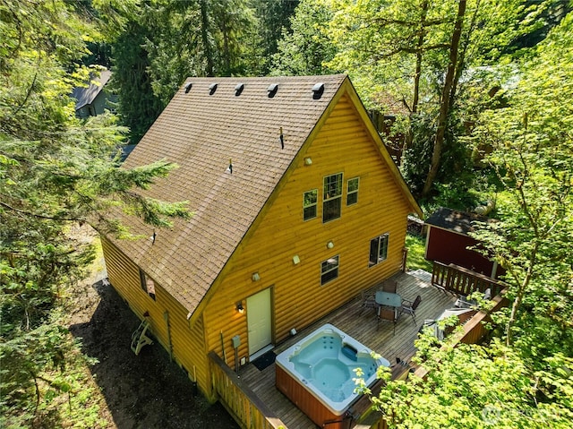 12026 Shuksan Rim Dr, Deming, WA 98244 - view from above of property with a heavily wooded area