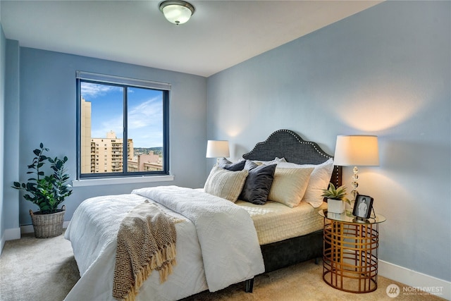 1105 Spring St Unit 1306, Seattle, WA 98104 - bedroom with carpet floors and baseboards