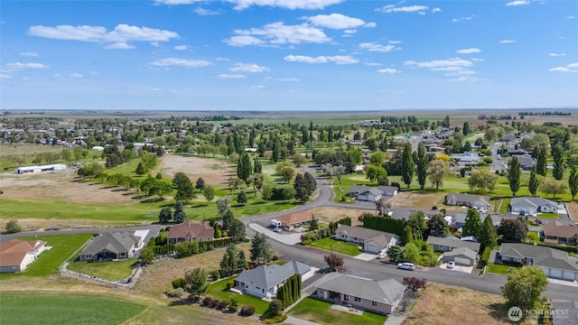 drone / aerial view with a residential view