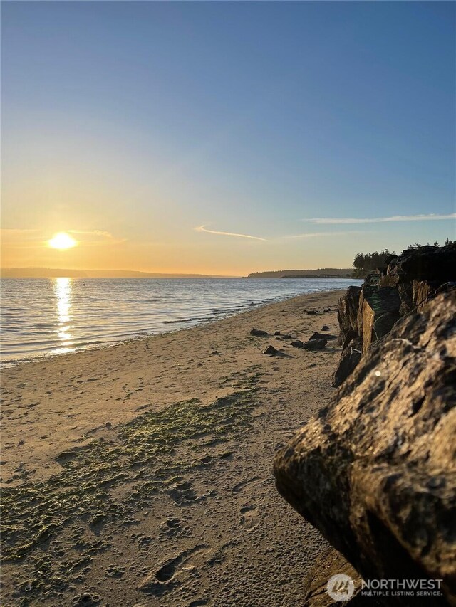 5772 NE Spruce Dr, Hansville, WA 98340 - water view featuring nearby beach