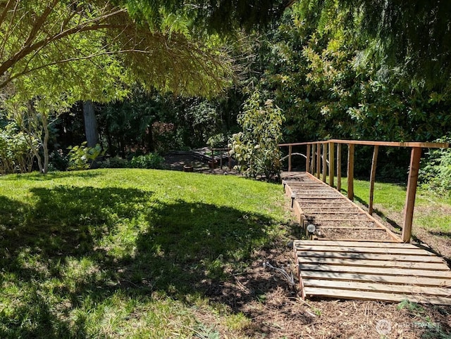 5772 NE Spruce Dr, Hansville, WA 98340 - view of green lawn