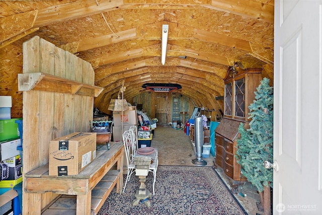 view of storage area